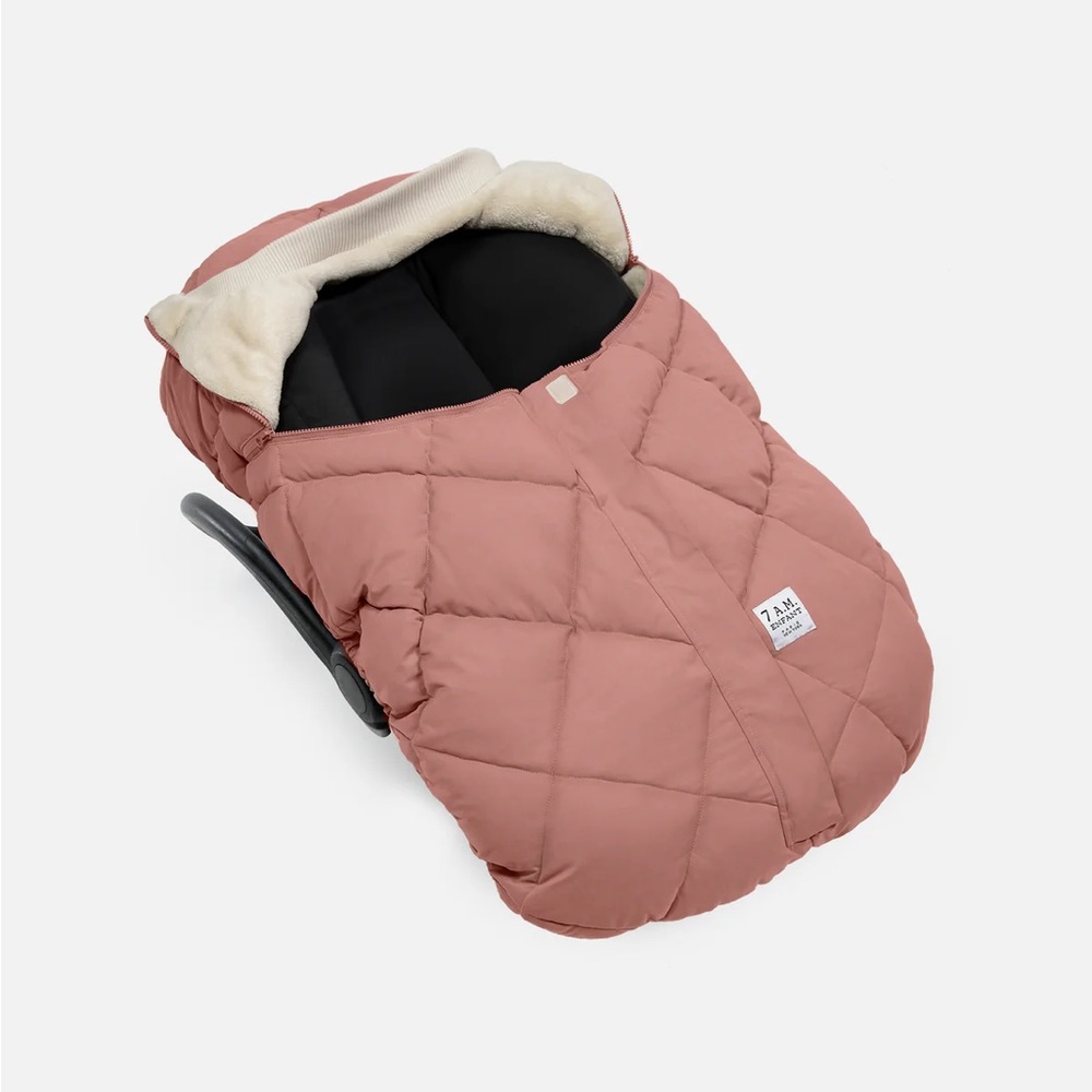7AM Enfant CAR SEAT COCOON - BENJI Rose Dawn